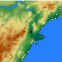 Nearby Forecast Locations - Tortosa - Map