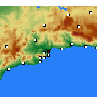 Nearby Forecast Locations - Torremolinos - Map