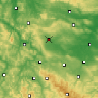 Nearby Forecast Locations - Mühlhausen - Map