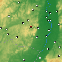 Nearby Forecast Locations - Palatinate Forest - Map