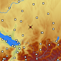 Nearby Forecast Locations - Leutkirch im Allgäu - Map