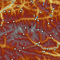 Nearby Forecast Locations - Rudolfshütte - Map