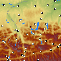 Nearby Forecast Locations - Mondsee - Map