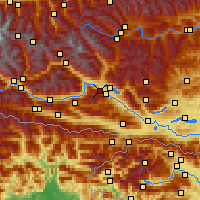 Nearby Forecast Locations - Spittal an der Drau - Map