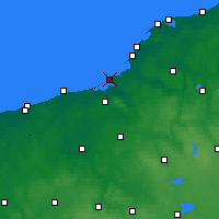 Nearby Forecast Locations - Łazy - Map