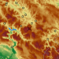 Nearby Forecast Locations - Bjelašnica - Map