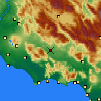 Nearby Forecast Locations - Frosinone - Map