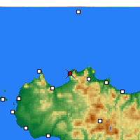 Nearby Forecast Locations - Terrasini - Map