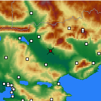 Nearby Forecast Locations - Serres - Map