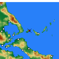 Nearby Forecast Locations - Skiathos - Map