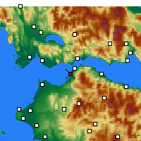 Nearby Forecast Locations - Patras - Map