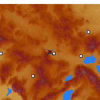 Nearby Forecast Locations - Afyonkarahisar - Map