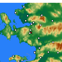 Nearby Forecast Locations - Gaziemir - Map