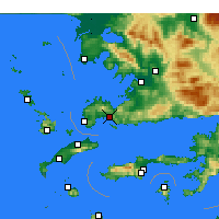Nearby Forecast Locations - Bodrum - Map