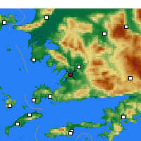 Nearby Forecast Locations - Milas- Bodrum Airport - Map