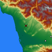 Nearby Forecast Locations - Zugdidi - Map