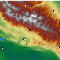 Nearby Forecast Locations - Qabala - Map