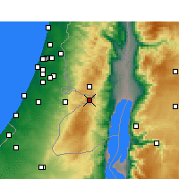 Nearby Forecast Locations - Jerusalem - Map