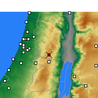 Nearby Forecast Locations - Jerusalem Airport - Map