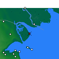 Nearby Forecast Locations - Bubian Island - Map