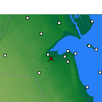Nearby Forecast Locations - Sulaibiya - Map