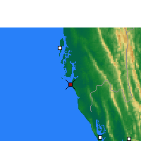 Nearby Forecast Locations - Cox's Bazar - Map