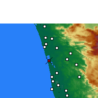 Nearby Forecast Locations - Kochi - Map