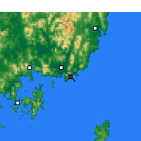 Nearby Forecast Locations - Busan - Map