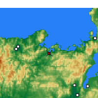 Nearby Forecast Locations - Maizuru - Map