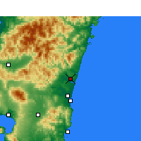 Nearby Forecast Locations - Nyutabaru - Map