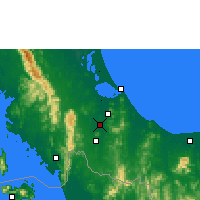 Nearby Forecast Locations - Hat Yai - Map
