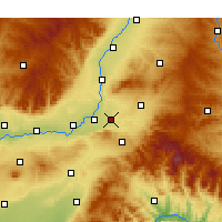 Nearby Forecast Locations - Quwo - Map
