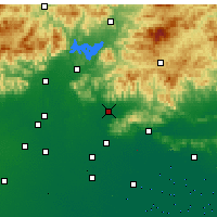 Nearby Forecast Locations - Pinggu - Map
