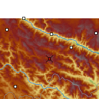 Nearby Forecast Locations - Lüchun - Map