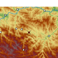 Nearby Forecast Locations - Zhuxi - Map