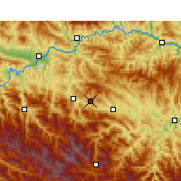 Nearby Forecast Locations - Shiyan - Map