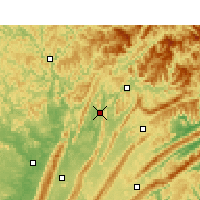Nearby Forecast Locations - Dachuan - Map