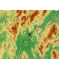 Nearby Forecast Locations - Lingchuan - Map