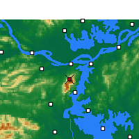 Nearby Forecast Locations - Lushan - Map
