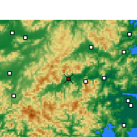 Nearby Forecast Locations - Xianju - Map