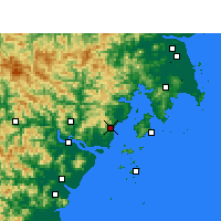 Nearby Forecast Locations - Yueqing - Map