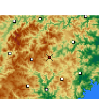 Nearby Forecast Locations - Taishun - Map