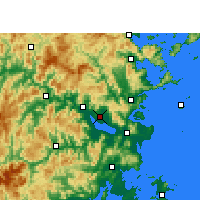 Nearby Forecast Locations - Fuzhou - Map