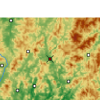 Nearby Forecast Locations - Shanghang - Map