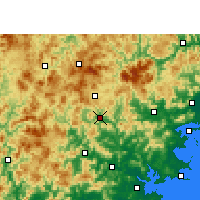 Nearby Forecast Locations - Yongchun - Map