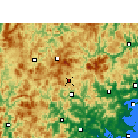 Nearby Forecast Locations - Dehua - Map
