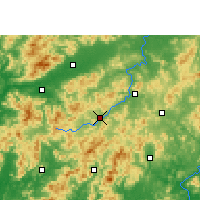 Nearby Forecast Locations - Quannan - Map