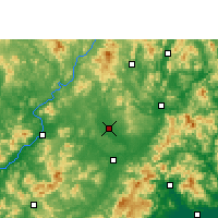 Nearby Forecast Locations - Xingning - Map
