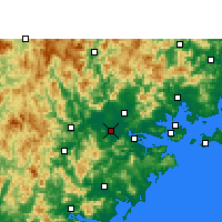 Nearby Forecast Locations - Zhangzhou - Map