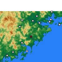Nearby Forecast Locations - Zhangpu - Map